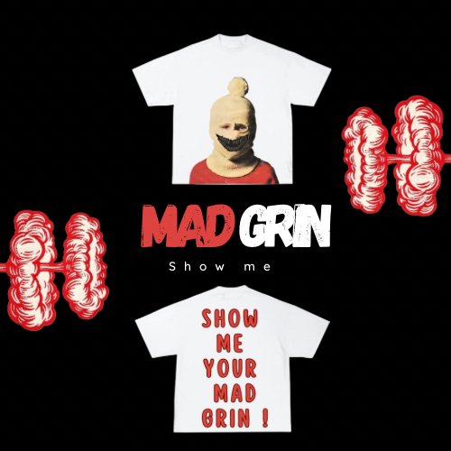 T - SHIRT | SHOW ME YOUR MAD GRIN WHITE - MAD GRIN